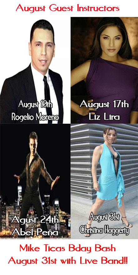 Rogelio moreno, Liz Lira, Abel Peña, Christina Haggerty Dance instructor in los angeles, la clave salsa classes
