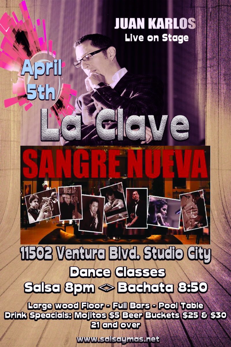 salsa dance instruction classes Live Salsa Music,La Clave LA