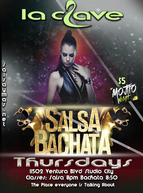 salsa classes on Thursday, sherman oaks, encino , studio city, san fernando valley salsa bachata classes